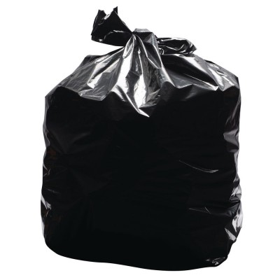EXTRA HEAVY DUTY - Refuse Sacks - 18 x 29 x 39" - BLACK - 1 x 200